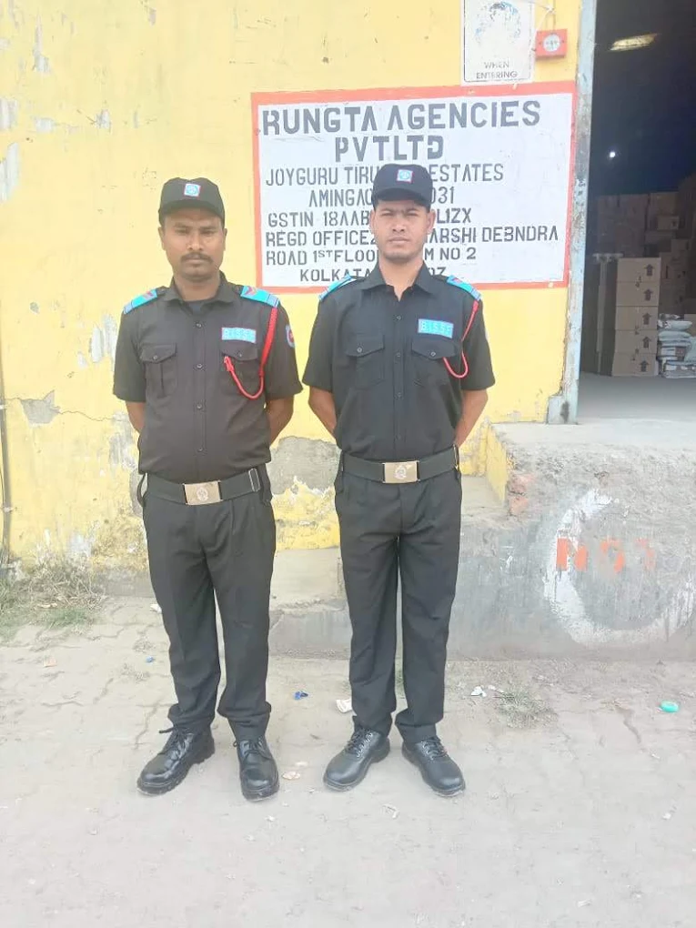 Security personnel at bank office